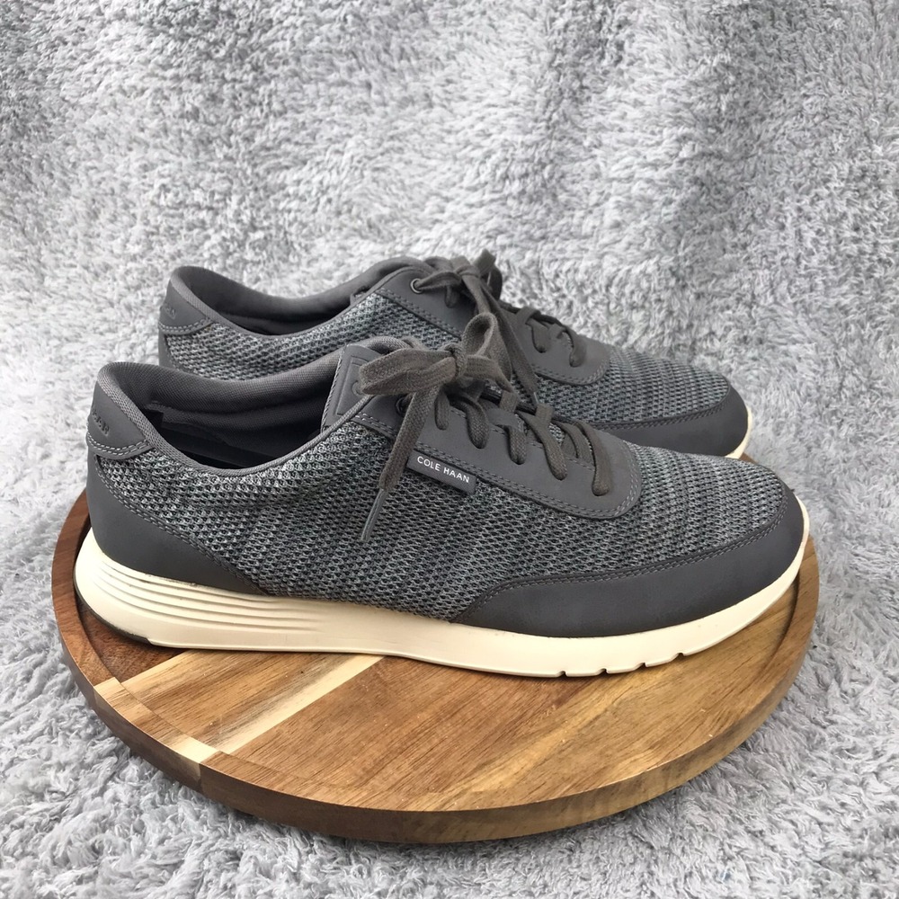 Cole Haan Grand Crosscourt Knit Sneakers Mens 9.5M Heather Gray Tennis Shoes